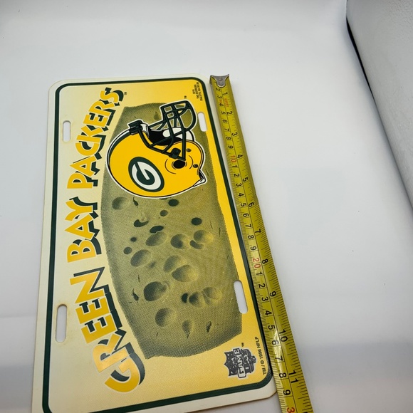 Vintage 1996 NFL Tag Express Green Bay Packers Plastic Decorative License Plate - Picture 9 of 10